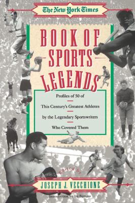 New York Times Book of Sports Legends   1992 9780671760397 Front Cover