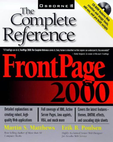 FrontPage 2000   1999 9780072119398 Front Cover