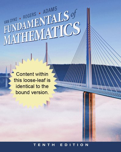 Cengage Advantage Books: Fundamentals of Mathematics  10th 2012 9781111578398 Front Cover