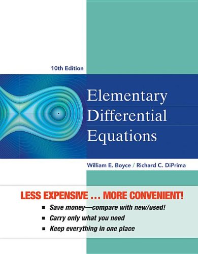 Elementary Differential Equations:   2012 9781118157398 Front Cover