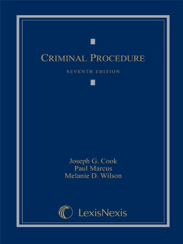 Criminal Procedure  7th 2009 9781422470398 Front Cover