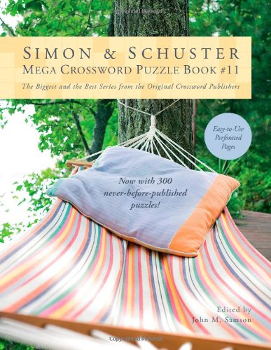 Simon and Schuster Mega Crossword Puzzle Book #11  N/A 9781451627398 Front Cover