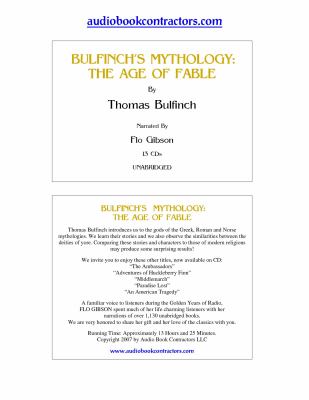 Bulfinch's Mythology: The Age of Fable  2008 9781606460399 Front Cover