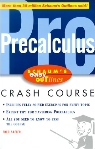 Schaum's Easy Outline of Precalculus   2002 9780071383400 Front Cover