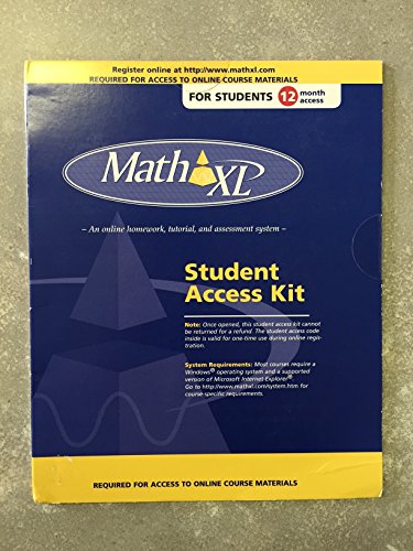 MathXL   2008 9780135027400 Front Cover