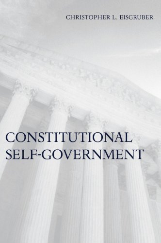 Constitutional Self-Government   2001 9780674025400 Front Cover