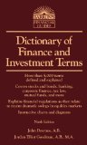 Dictionary of Finance and Investment Terms  9th 2014 (Revised) 9781438001401 Front Cover