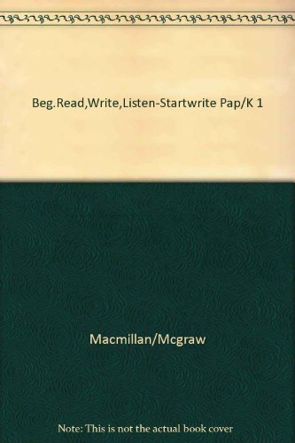 Beg. Read,Write,Listen-Startwrite Pap/K 1 N/A 9780022645403 Front Cover