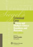 Siegel's Criminal Law Essay and Multiple-Choice Questions and Answers 5th (Student Manual, Study Guide, etc.) 9781454818403 Front Cover