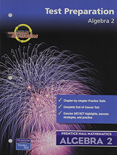 Prentice Hall Algebra 2 Test Prep Workbook  2004 (Workbook) 9780130686404 Front Cover