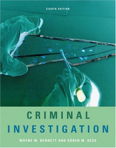 Criminal Investigation  8th 2007 (Revised) 9780495093404 Front Cover