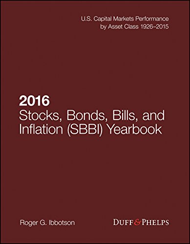 2016 Stocks, Bonds, Bills, and Inflation (Sbbi) Yearbook   2016 9781119316404 Front Cover