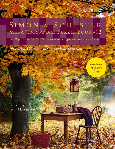 Simon and Schuster Mega Crossword Puzzle Book #12  N/A 9781451627404 Front Cover