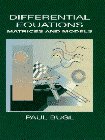 Differential Equations Matrices and Models 1st 1995 9780023165405 Front Cover