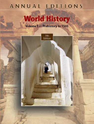 World History, Volume 1 Prehistory To 1500 9th 2008 9780073397405 Front Cover