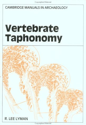 Vertebrate Taphonomy   1994 9780521458405 Front Cover