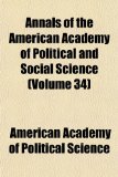Annals of the American Academy of Political and Social Science N/A 9781153940405 Front Cover