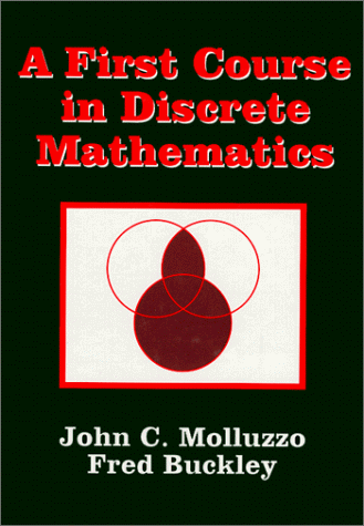 First Course in Discrete Mathematics  Reprint  9780881339406 Front Cover