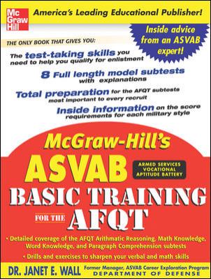 McGraw-Hill's ASVAB Basic Training for the AFQT  N/A 9780071483407 Front Cover