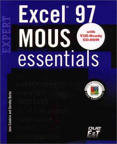 Excel 97 ExpertMOUS Essentials   1999 9780130180407 Front Cover