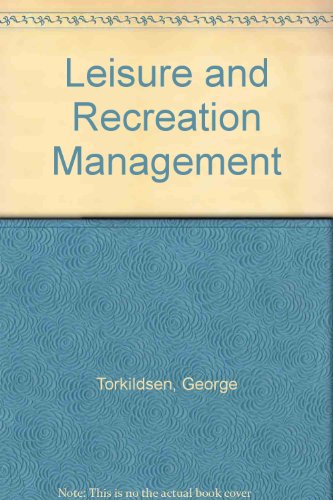 Leisure and Recreation Management  1983 9780419117407 Front Cover