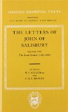 Letters of John of Salisbury   1979 9780198222408 Front Cover