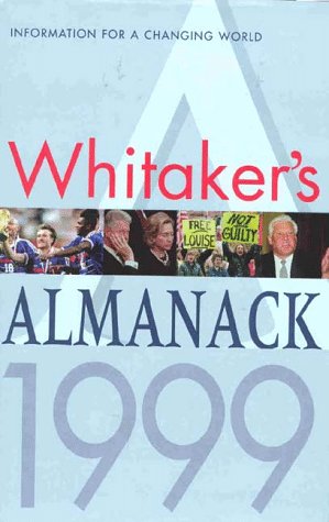 Whitaker's Almanack 1999 Edition 131st 1998 9780117022409 Front Cover
