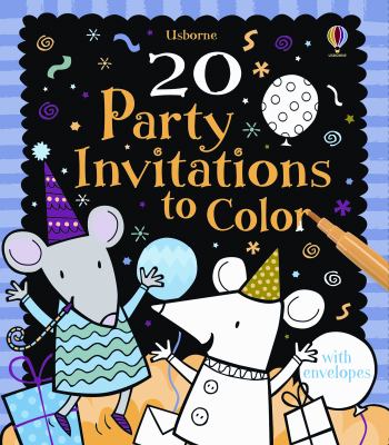 20 Party Invitations to Color   2012 9780794531409 Front Cover