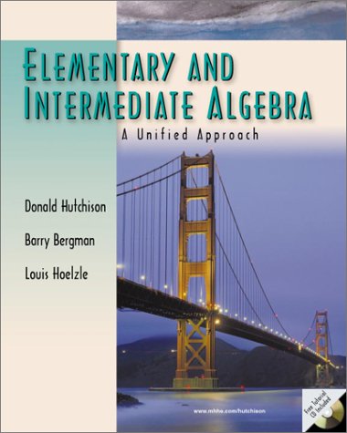 Elementary and Intermediate Algebra  2000 9780072369410 Front Cover