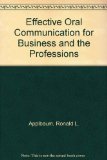 Effective Oral Communications in Business  N/A 9780023037412 Front Cover