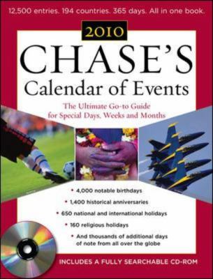 Chase's Calendar of Events 2010  53rd 2010 9780071627412 Front Cover