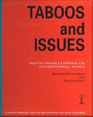 Taboos and Issues Photocopiable Lessons on Controversial Topics  2001 9781899396412 Front Cover
