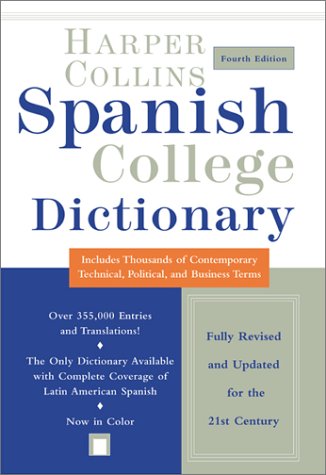 HarperCollins Spanish College Dictionary  4th 2002 9780060082413 Front Cover