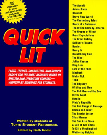 Quick Lit Plots, Themes, Characters, and Sample Essays for the Most Assigned Books in English and Literature Courses - Written by Students for Students N/A 9780064610414 Front Cover