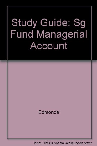 Fundamental Managerial Accounting Concepts 2nd 2003 (Student Manual, Study Guide, etc.) 9780072473414 Front Cover