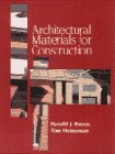 Architectural Materials for Construction  1st 1996 9780070537415 Front Cover