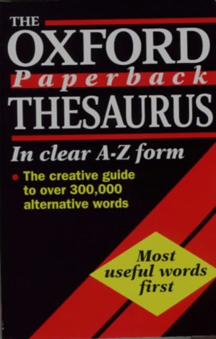 Oxford Paperback Thesaurus  1994 9780192828415 Front Cover