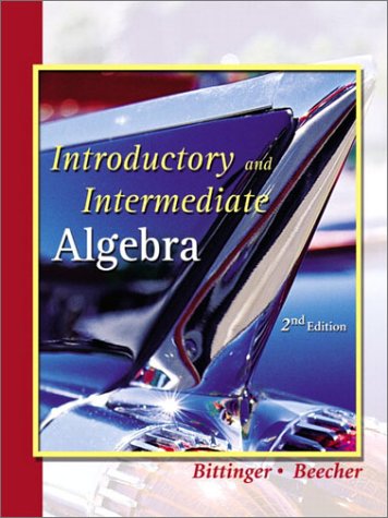 Introductory and Intermediate Algebra  2nd 2003 9780201773415 Front Cover