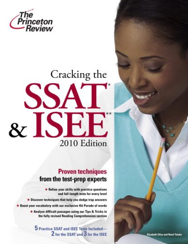 Cracking the SSAT and ISEE 2010  N/A 9780375429415 Front Cover