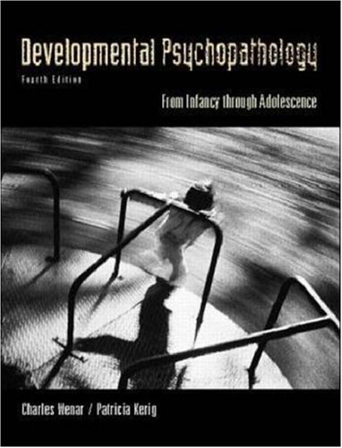 Developmental Psychopathology (McGraw-Hill International Editions: Psychology Series) N/A 9780071166416 Front Cover