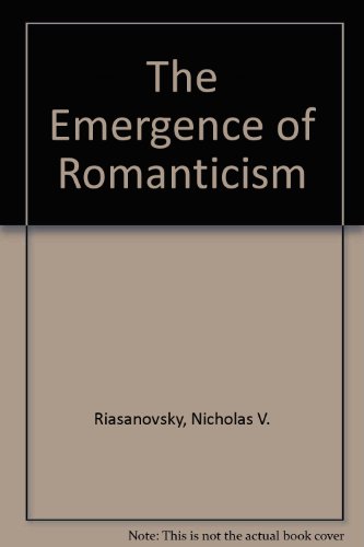 Emergence of Romanticism   1992 9780195073416 Front Cover