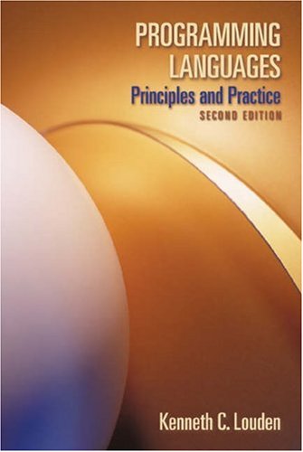 Programming Languages Principles and Practice 2nd 2003 (Revised) 9780534953416 Front Cover