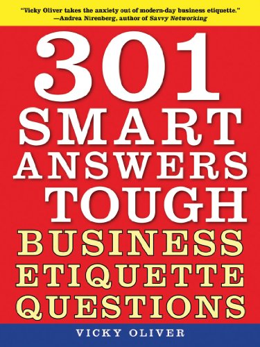 301 Smart Answers to Tough Business Etiquette Questions   2010 9781616081416 Front Cover