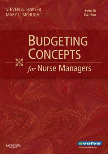 Budgeting Concepts for Nurse Managers  4th 2008 (Revised) 9781416033417 Front Cover