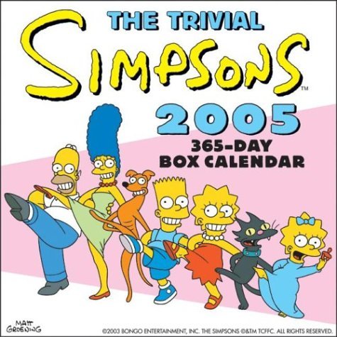 Trivial Simpsons 2005 365-Day Box Calendar  N/A 9780060722418 Front Cover