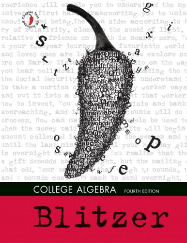 College Algebra  4th 2007 (Revised) 9780132191418 Front Cover