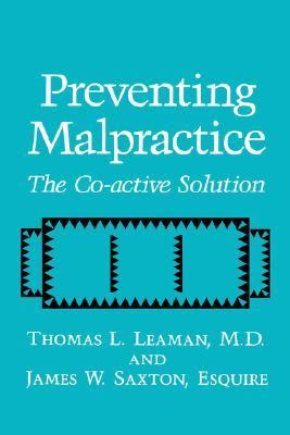 Preventing Malpractice The Co-Active Solution  1993 9780306444418 Front Cover