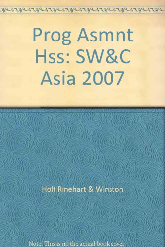 World Regions: Southwest and Central Asia: Program Assessment 1st 9780030786419 Front Cover