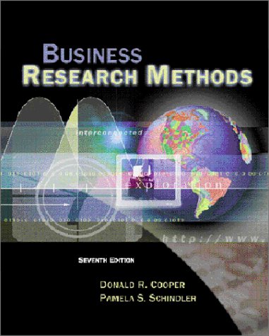 Business Research Methods  7th 2001 9780072407419 Front Cover