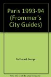 Frommer's City Guides Paris '93-'94 N/A 9780133337419 Front Cover